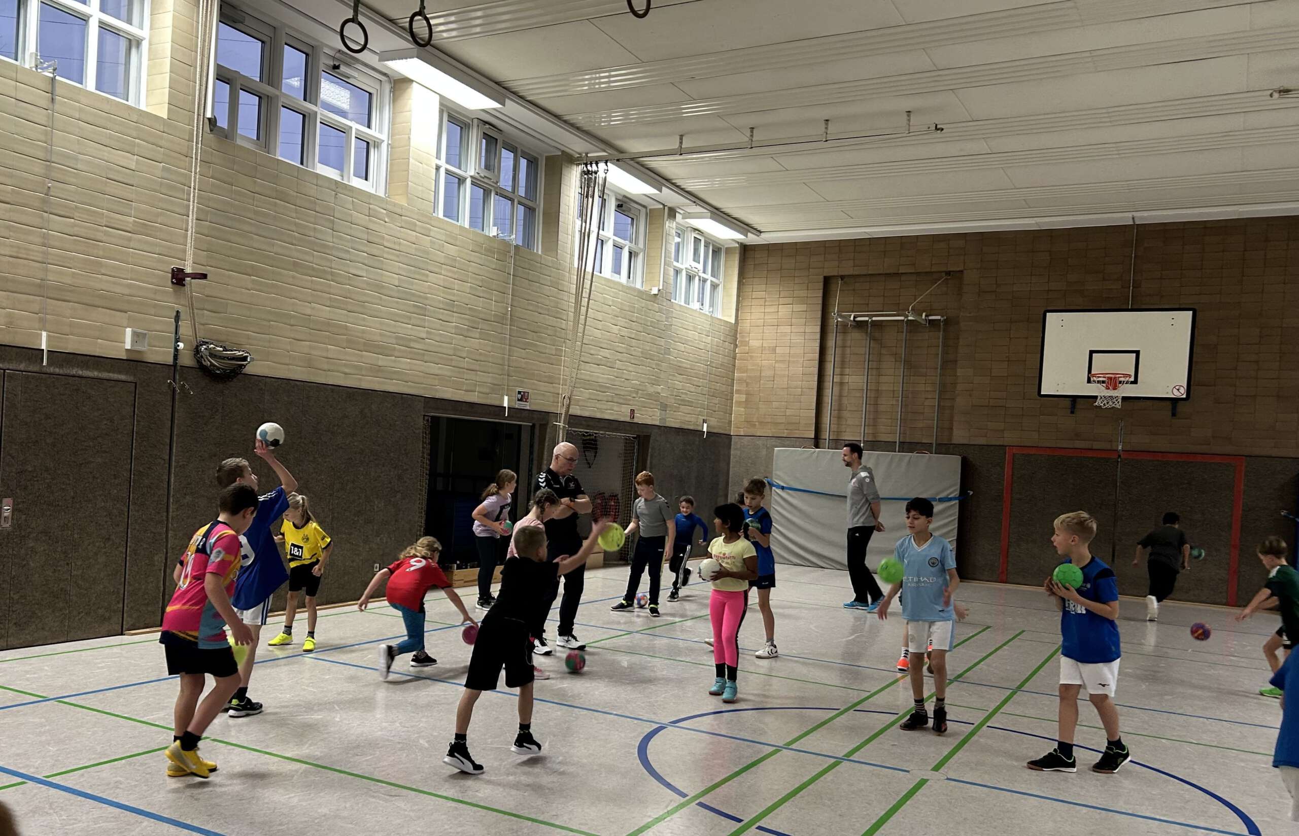 Handball Kinder Wurfübungen